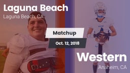 Matchup: Laguna Beach High vs. Western  2018