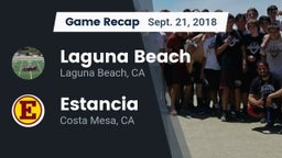Recap: Laguna Beach  vs. Estancia  2018