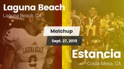 Matchup: Laguna Beach High vs. Estancia  2019