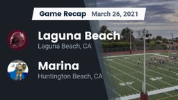 Recap: Laguna Beach  vs. Marina  2021