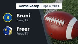Recap: Bruni  vs. Freer  2019