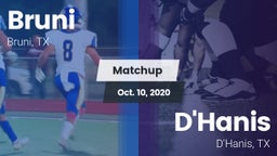 Matchup: Bruni  vs. D'Hanis  2020