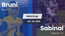 Matchup: Bruni  vs. Sabinal  2020
