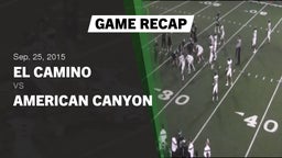 Recap: El Camino  vs. American Canyon  2015