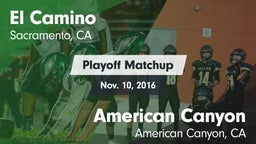 Matchup: El Camino High vs. American Canyon  2016