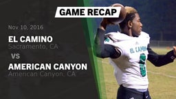 Recap: El Camino  vs. American Canyon  2016