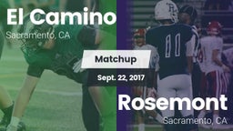 Matchup: El Camino High vs. Rosemont  2017