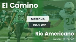 Matchup: El Camino High vs. Rio Americano  2017