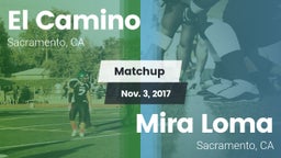 Matchup: El Camino High vs. Mira Loma  2017