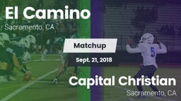 Matchup: El Camino High vs. Capital Christian  2018