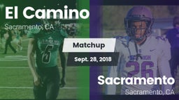 Matchup: El Camino High vs. Sacramento  2018