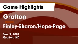 Grafton  vs Finley-Sharon/Hope-Page  Game Highlights - Jan. 9, 2020
