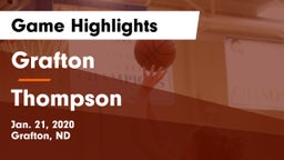 Grafton  vs Thompson  Game Highlights - Jan. 21, 2020
