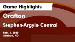Grafton  vs Stephen-Argyle Central  Game Highlights - Feb. 1, 2020