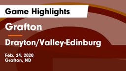 Grafton  vs Drayton/Valley-Edinburg  Game Highlights - Feb. 24, 2020