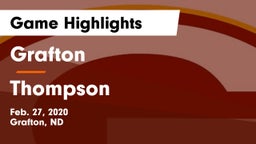 Grafton  vs Thompson  Game Highlights - Feb. 27, 2020
