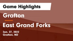 Grafton  vs East Grand Forks  Game Highlights - Jan. 27, 2022