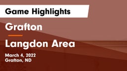 Grafton  vs Langdon Area  Game Highlights - March 4, 2022