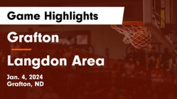 Grafton  vs Langdon Area Game Highlights - Jan. 4, 2024