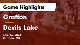 Grafton  vs Devils Lake  Game Highlights - Jan. 16, 2024