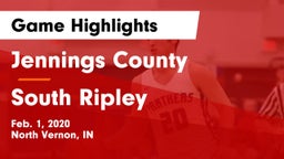 Jennings County  vs South Ripley Game Highlights - Feb. 1, 2020