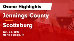 Jennings County  vs Scottsburg  Game Highlights - Jan. 31, 2020