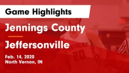 Jennings County  vs Jeffersonville  Game Highlights - Feb. 14, 2020