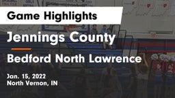 Jennings County  vs Bedford North Lawrence  Game Highlights - Jan. 15, 2022