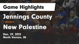 Jennings County  vs New Palestine  Game Highlights - Dec. 29, 2023