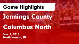 Jennings County  vs Columbus North  Game Highlights - Jan. 2, 2018