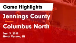 Jennings County  vs Columbus North  Game Highlights - Jan. 3, 2019
