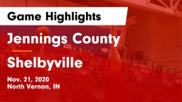 Jennings County  vs Shelbyville  Game Highlights - Nov. 21, 2020