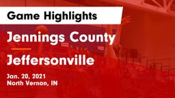 Jennings County  vs Jeffersonville  Game Highlights - Jan. 20, 2021