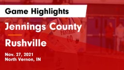 Jennings County  vs Rushville  Game Highlights - Nov. 27, 2021