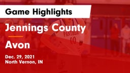 Jennings County  vs Avon  Game Highlights - Dec. 29, 2021