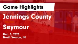 Jennings County  vs Seymour  Game Highlights - Dec. 5, 2023