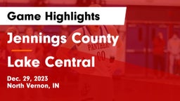 Jennings County  vs Lake Central  Game Highlights - Dec. 29, 2023