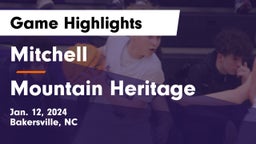 Mitchell  vs Mountain Heritage  Game Highlights - Jan. 12, 2024