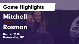 Mitchell  vs Rosman  Game Highlights - Dec. 6, 2018