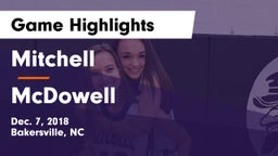 Mitchell  vs McDowell  Game Highlights - Dec. 7, 2018