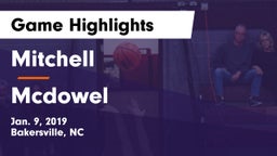 Mitchell  vs Mcdowel Game Highlights - Jan. 9, 2019