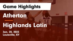 Atherton  vs Highlands Latin Game Highlights - Jan. 20, 2023