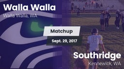 Matchup: Walla Walla High vs. Southridge  2017