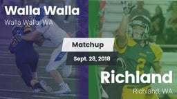 Matchup: Walla Walla High vs. Richland  2018