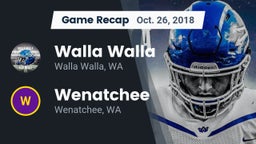 Recap: Walla Walla  vs. Wenatchee  2018