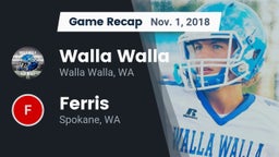 Recap: Walla Walla  vs. Ferris  2018