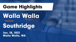Walla Walla  vs Southridge  Game Highlights - Jan. 28, 2022