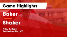 Baker  vs Shaker Game Highlights - Nov. 4, 2023