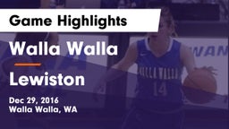 Walla Walla  vs Lewiston  Game Highlights - Dec 29, 2016