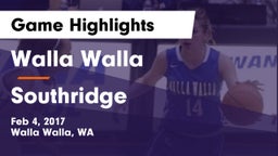 Walla Walla  vs Southridge  Game Highlights - Feb 4, 2017